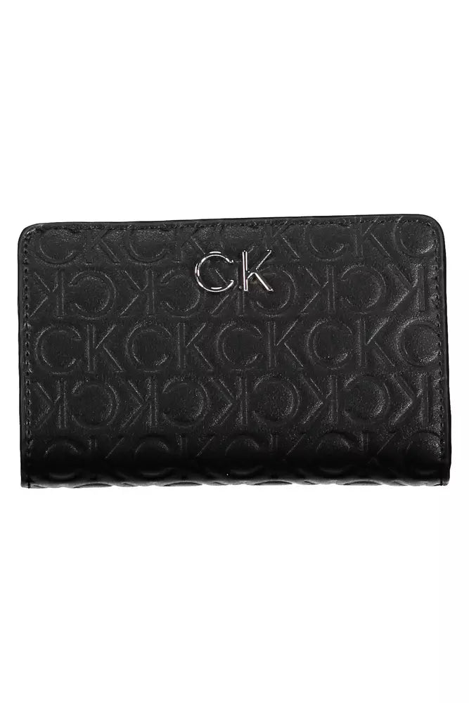 Black Polyester Women Wallet