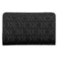 Black Polyester Women Wallet