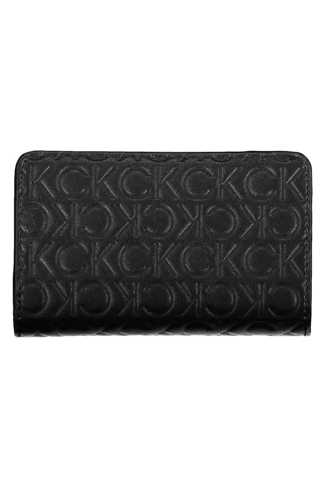 Black Polyester Women Wallet