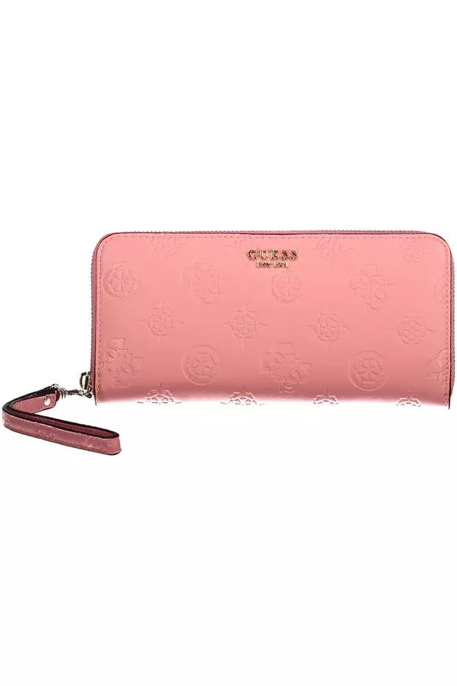 Pink Polyethylene Women Wallet