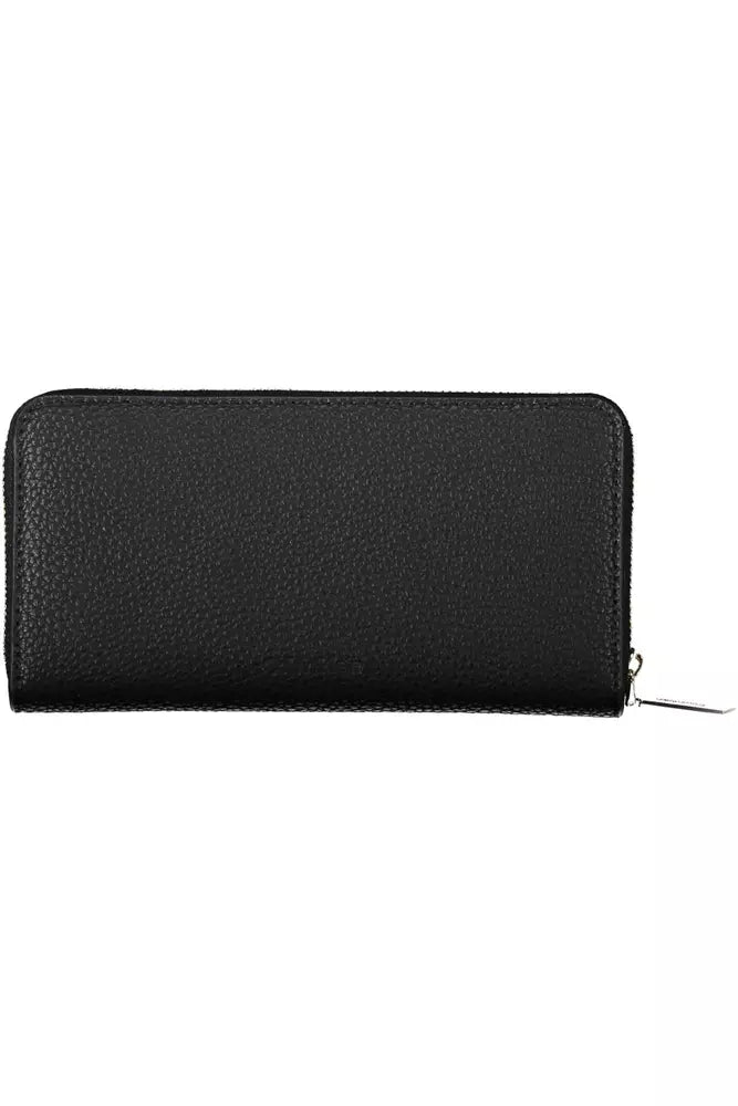 Black Polyester Women Wallet