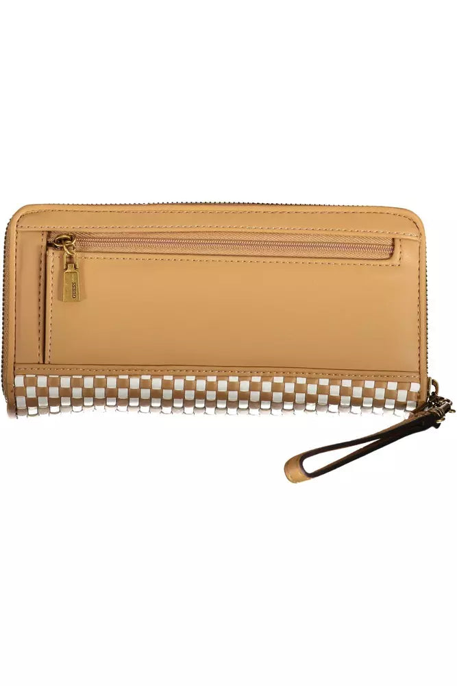 Brown Polyethylene Women Wallet