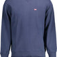 Blue Cotton Men Sweater