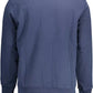 Blue Cotton Men Sweater