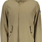 Beige Polyester Men Jacket