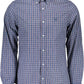 Blue Cotton Men Shirt