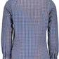 Blue Cotton Men Shirt