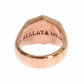 Chic Pink Gold Plated Sterling Silver Ring