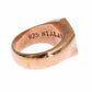 Chic Pink Gold Plated Sterling Silver Ring