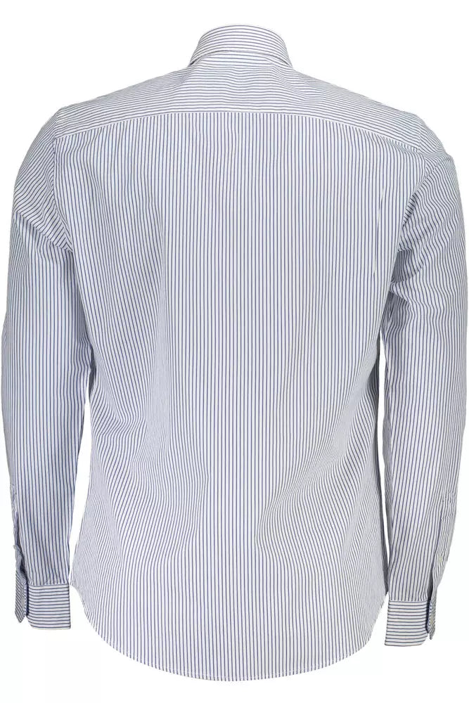 White Cotton Men Shirt