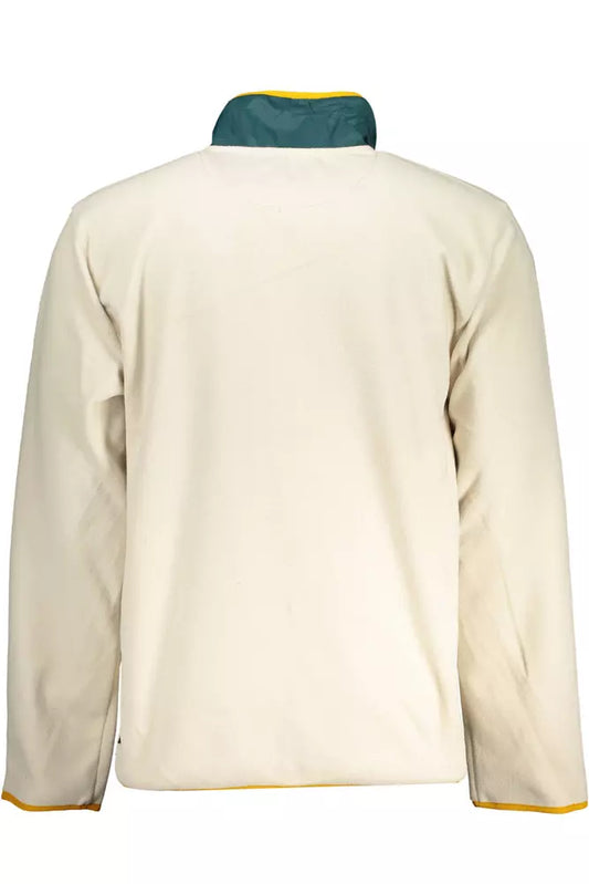 Beige Polyester Men Sweater