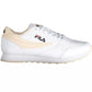 White Polyethylene Women Sneaker