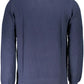 Blue Cotton Men Sweater