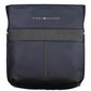 Blue Polyester Men Shoulder Bag