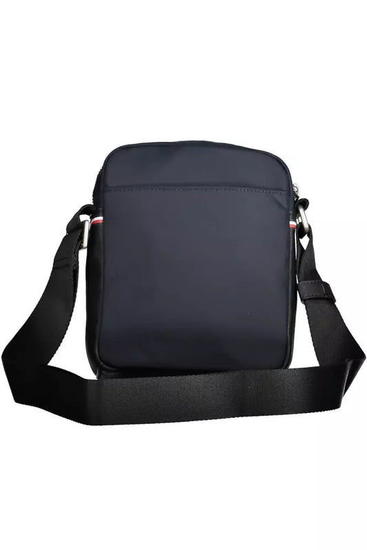 Blue Polyester Men Shoulder Bag