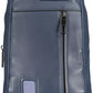 Blue Leather Men Shoulder Bag