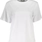 White Cotton Women T-Shirt