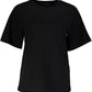 Black Cotton Women T-Shirt