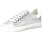 Silver Polyester Women Sneaker