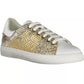 Gold Polyester Women Sneaker