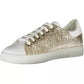 Gold Polyester Women Sneaker