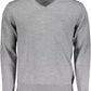 Gray Wool Men Sweater