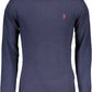 Blue Wool Men Sweater