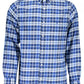 Blue Cotton Men Shirt