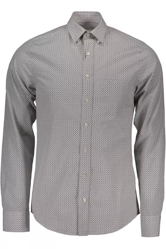 White Cotton Men Shirt