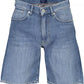 Blue Cotton Mens Bermuda Jeans