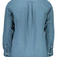 Blue Cotton Men Shirt