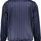 Blue Polyester Men Jacket