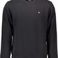 Black Cotton Men Sweater