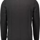 Black Cotton Men Sweater