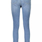 Light Blue Cotton Women Jeans