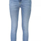 Light Blue Cotton Women Jeans