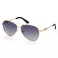 Gold Metal Women Sunglass