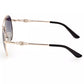 Gold Metal Women Sunglass