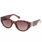 Brown Injected Women Sunglass