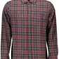 Brown Cotton Men Shirt