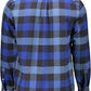 Blue Cotton Men Shirt