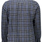 Blue Cotton Men Shirt