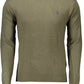 Green Viscose Men Sweater