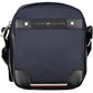 Blue Polyester Men Shoulder Bag