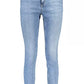 Light Blue Cotton Women Jeans