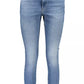 Light Blue Cotton Women Jeans