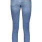 Light Blue Cotton Women Jeans