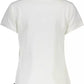 White Cotton Women Polo Shirt