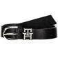 Black Leather Women Belt