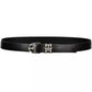 Black Leather Women Belt